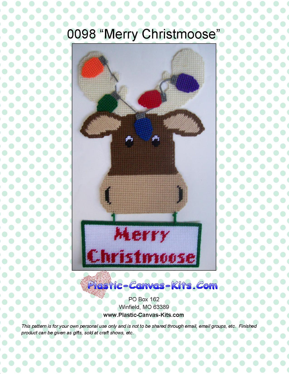 Merry Christmoose Wall Hanging