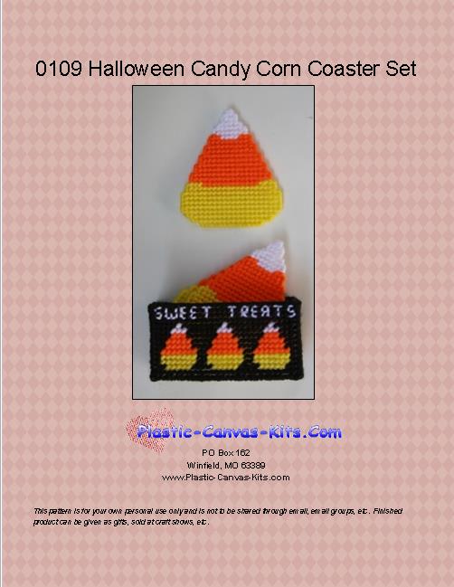 Candy Corn Coaster Set