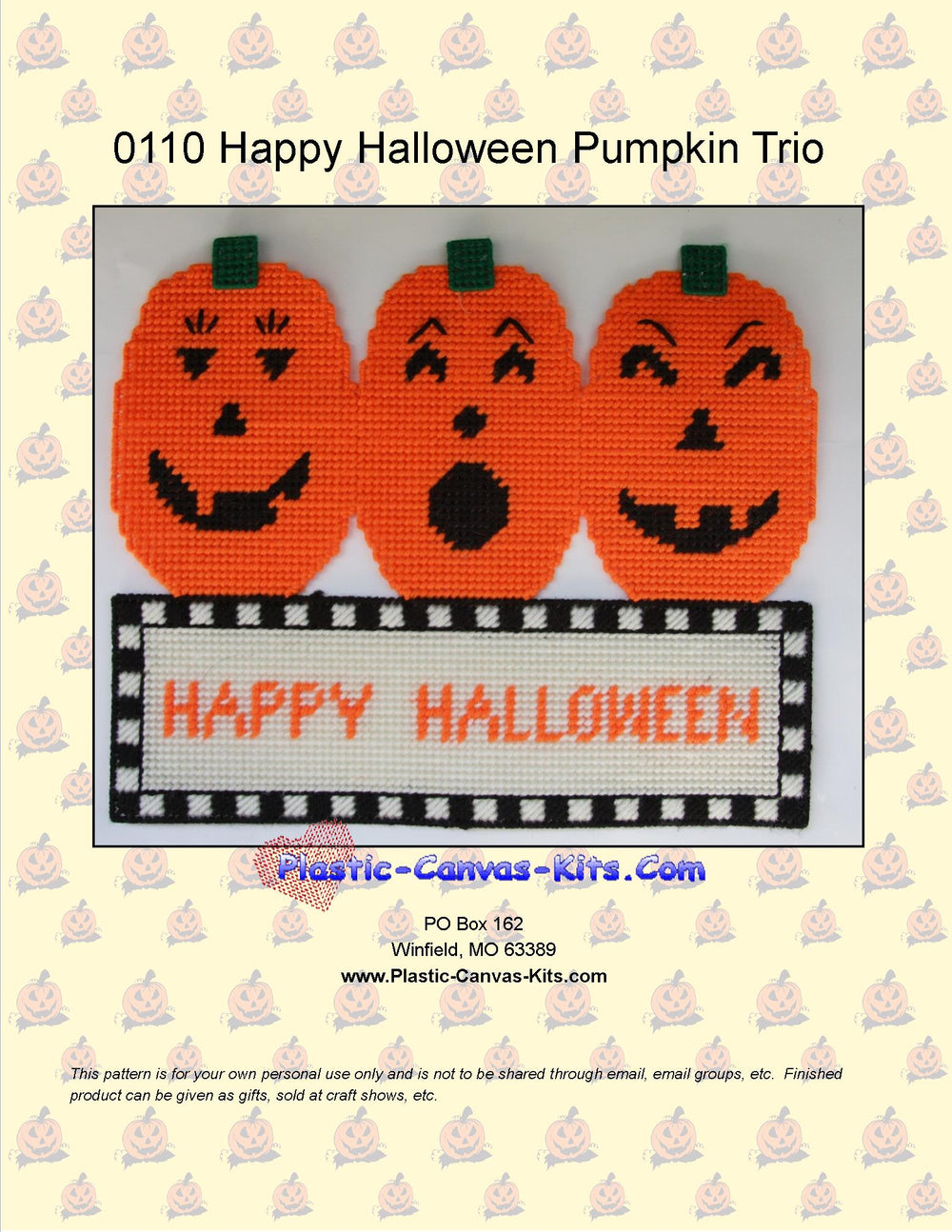 Happy Halloween Pumpkin Trio