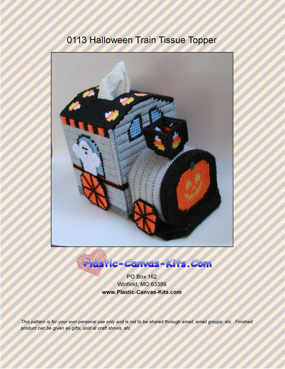 Halloween Train Tissue Topper