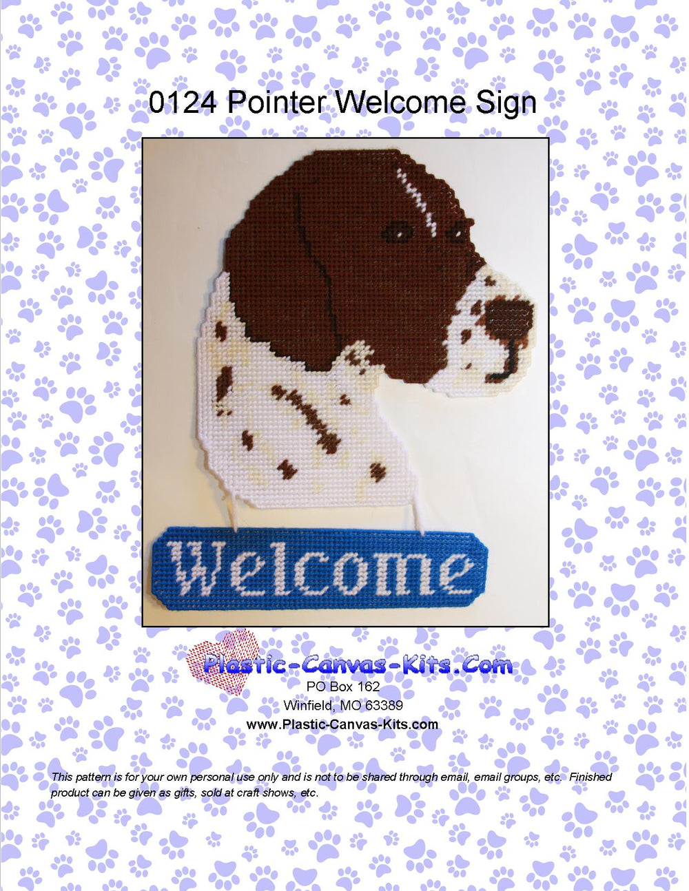 Pointer Welcome Sign