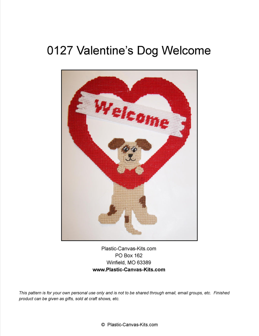 Valentine's Welcome Dog
