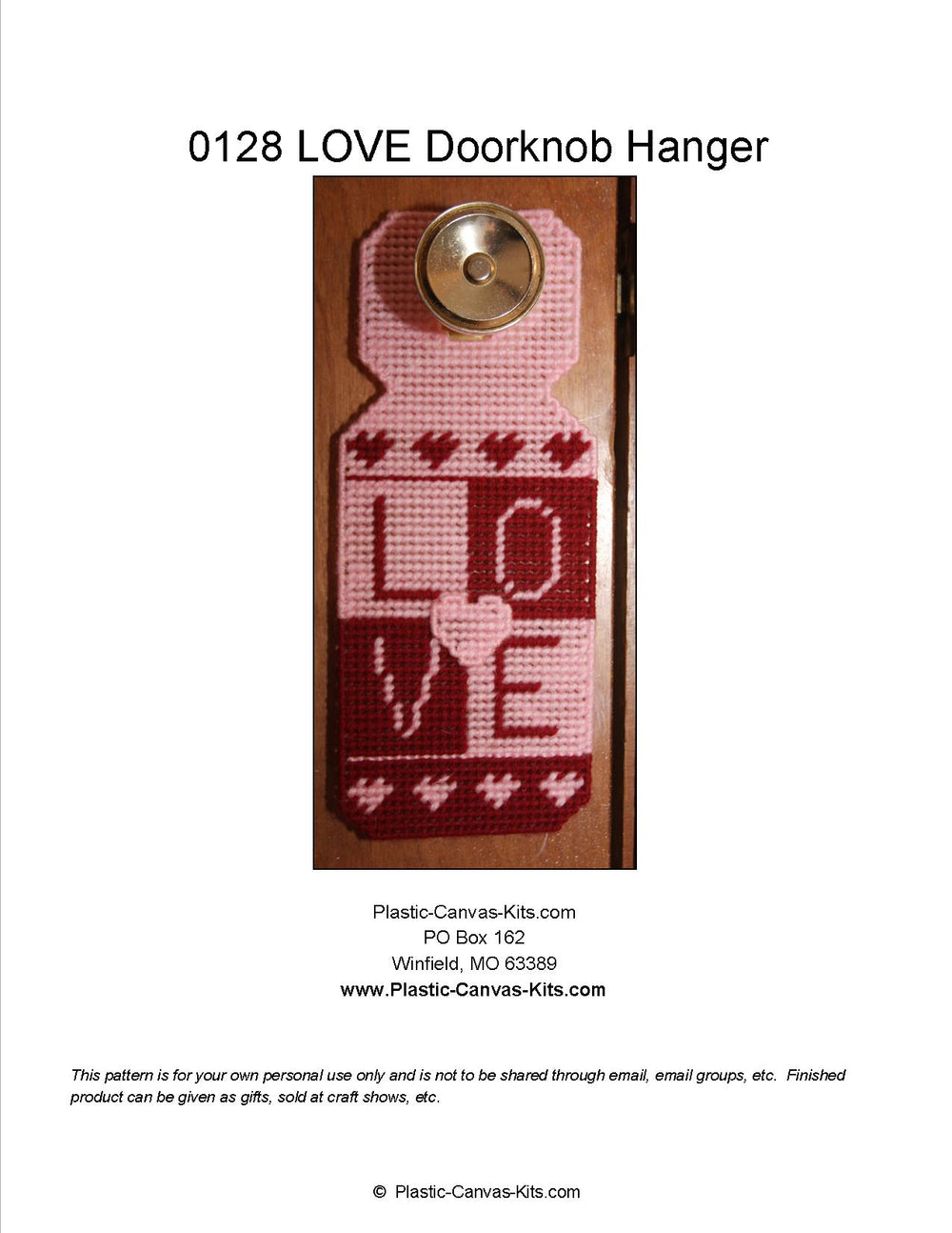 Love Doorknob Hanger