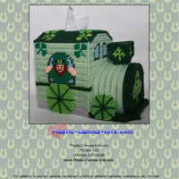 St. Patrick's Day Train Tissue Topper