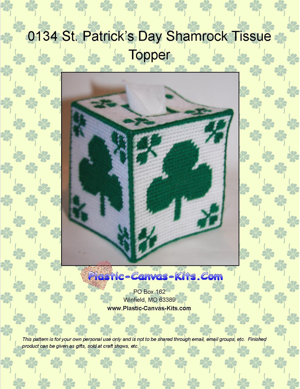 Shamrock Tissue Topper