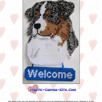 Australian Shepherd Welcome Sign