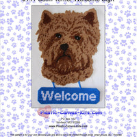 Cairn Terrier Welcome Sign