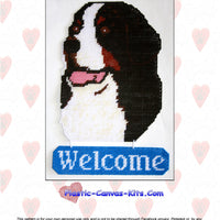 Bernese Mountain Dog Welcome Sign