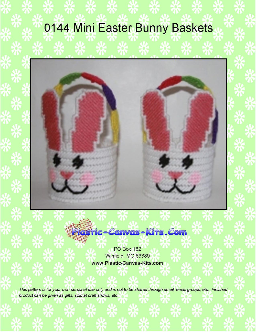 Mini Easter Bunny Baskets
