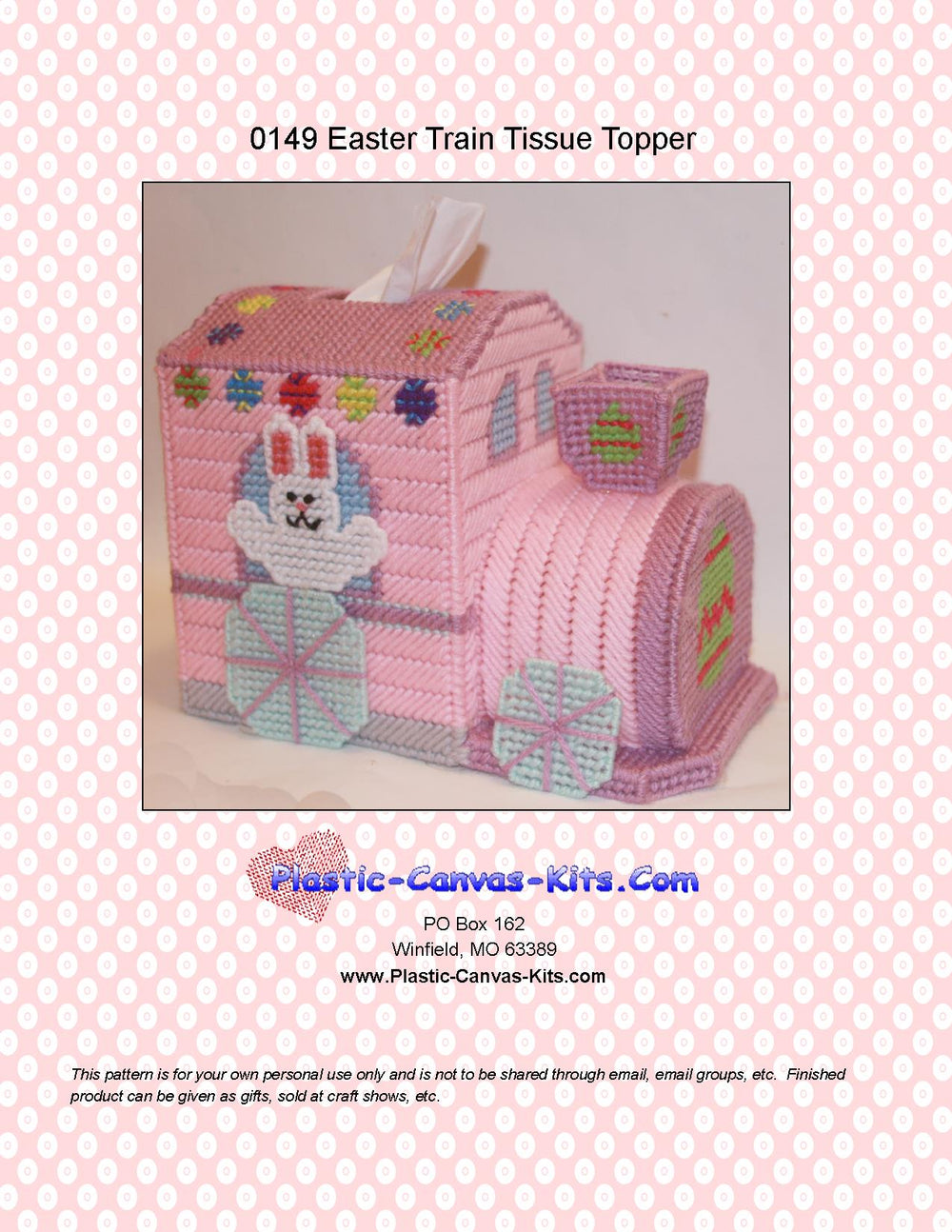 Easter Train Tissue Topper