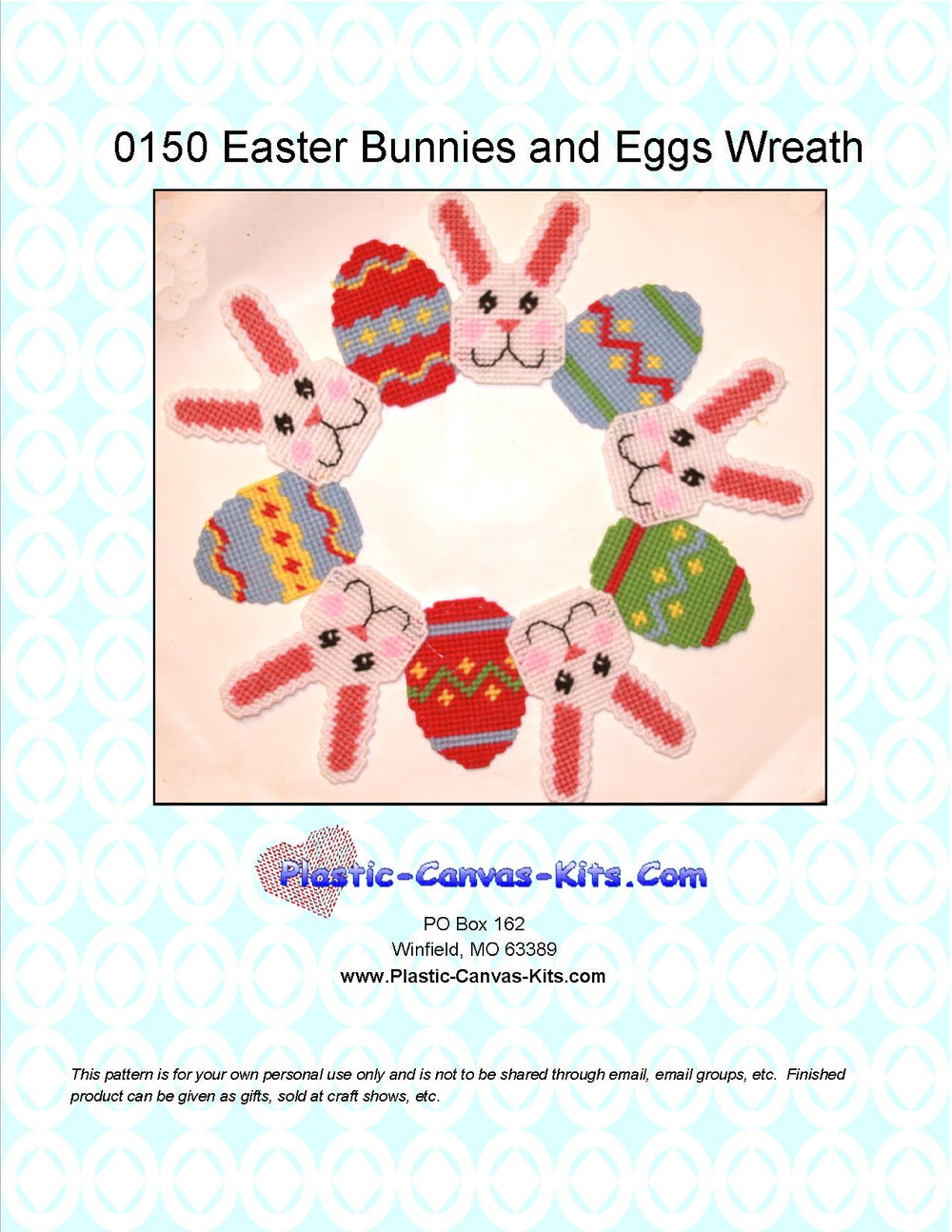 Easter Bunnies and Eggs Wreath