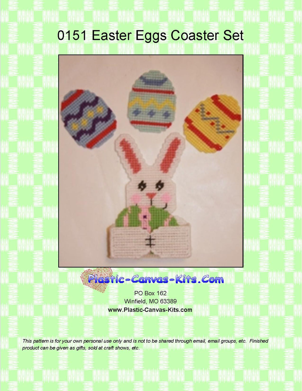 Easter Eggs Coaster Set