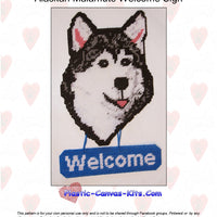 Alaskan Malamute Welcome Sign