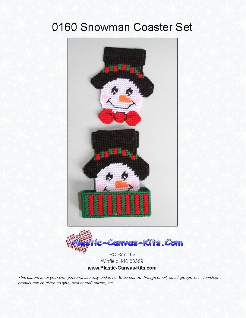 Snowman Coaster Set