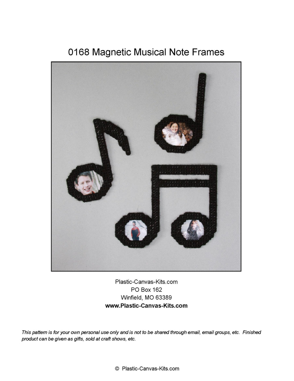 Magnetic Musical Note Frames