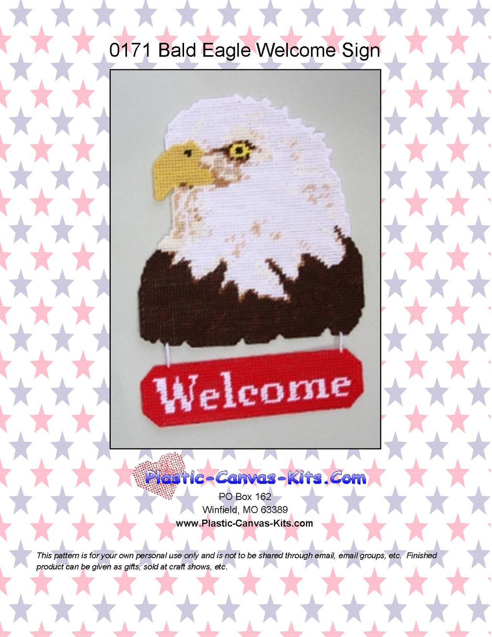 Bald Eagle Welcome Sign