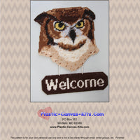 Owl Welcome Sign