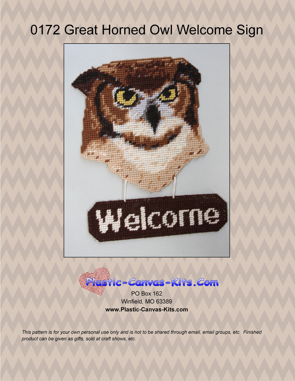 Owl Welcome Sign