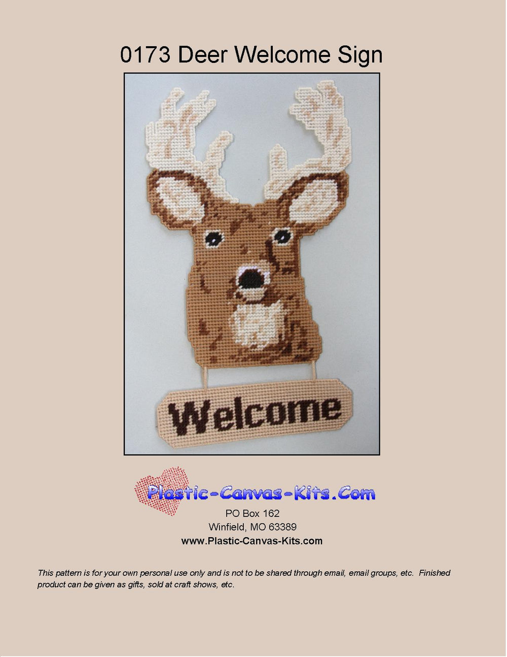 Deer Welcome Sign