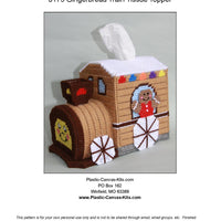 Gingerbread Train Tissue Topper