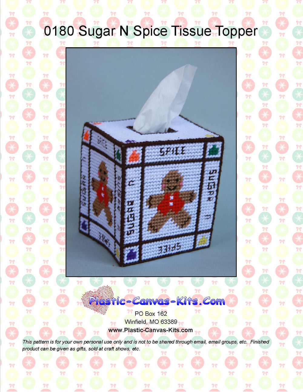 Sugar and Spice Tissue Topper