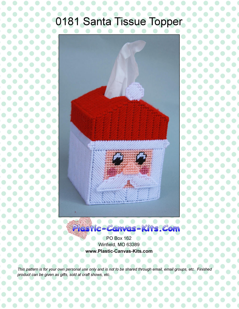 Santa Tissue Topper