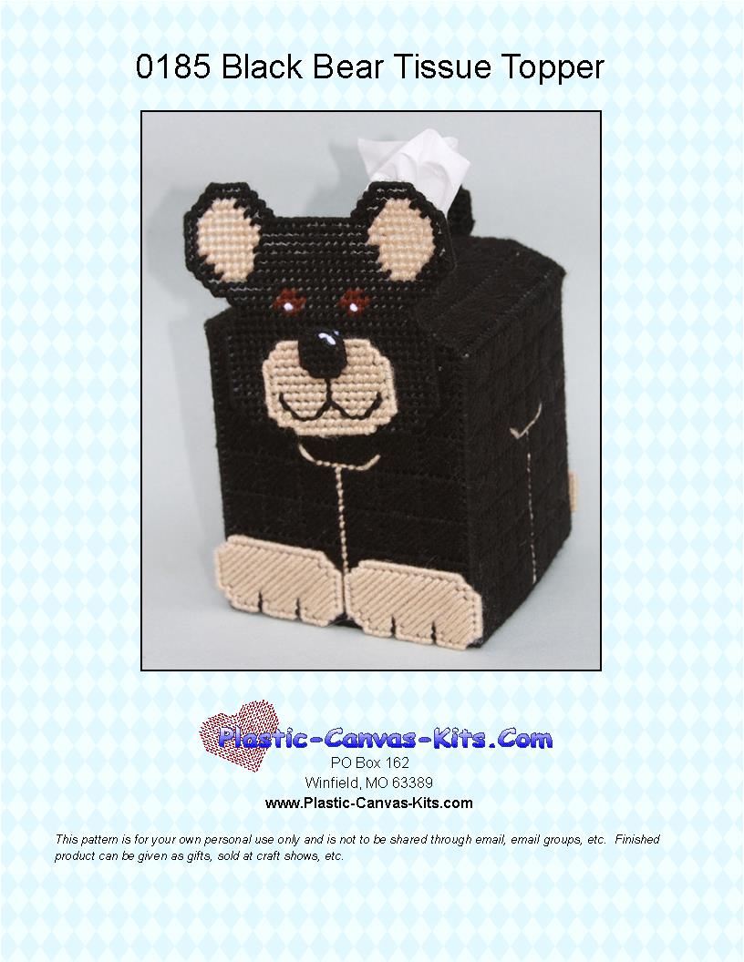 Black Bear Tissue Topper