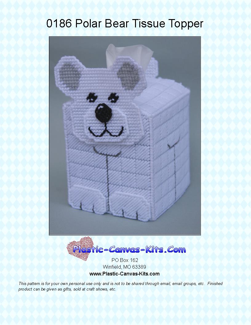 Polar Bear 3-D  Tissue Topper