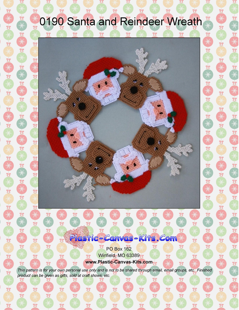 Santa and Reindeer Wreath