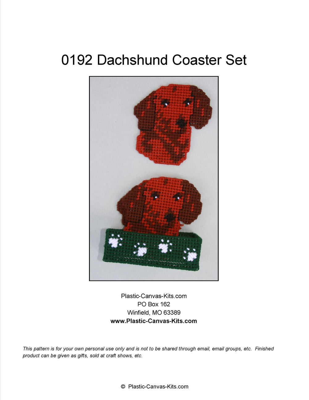 Dachshund Coaster Set