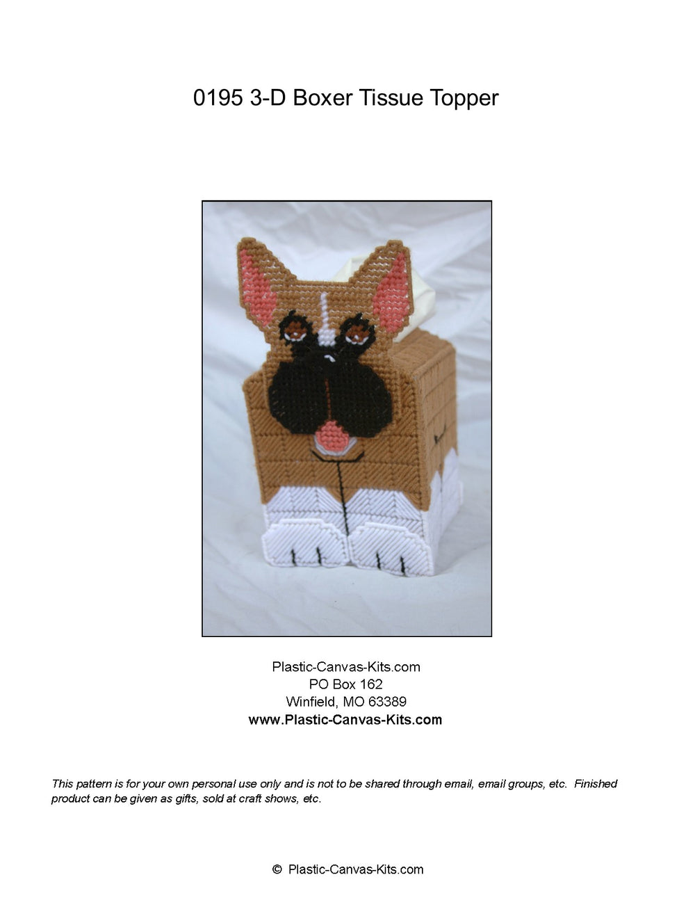 Boxer 3-D Tissue Topper