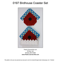 Birdhouse Coaster Set