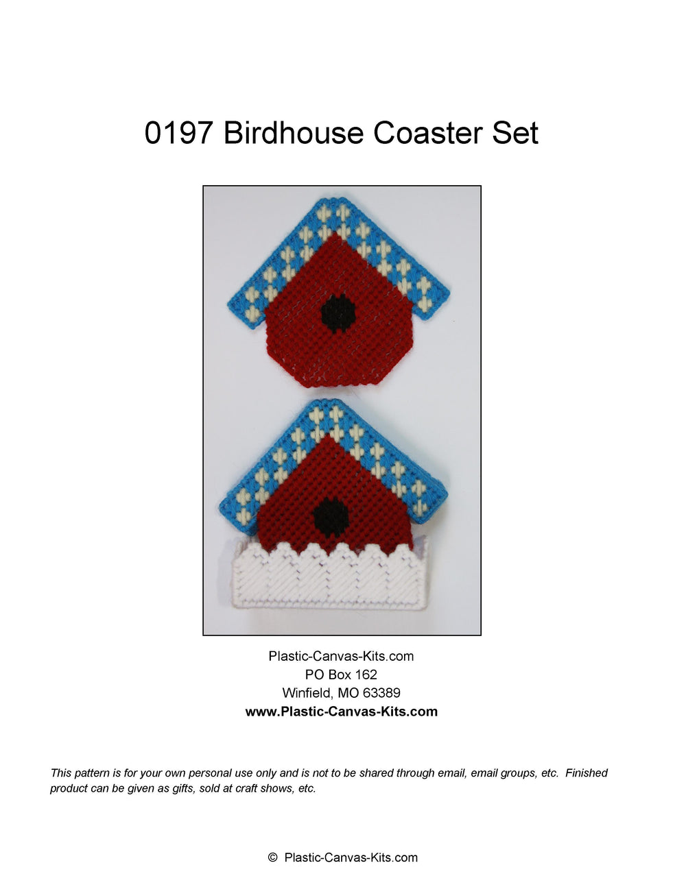 Birdhouse Coaster Set