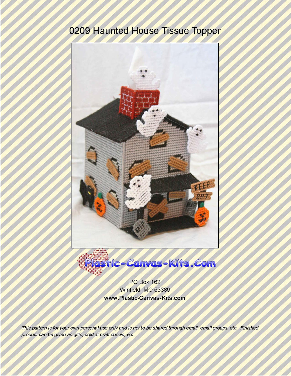 Haunted House Tissue Topper