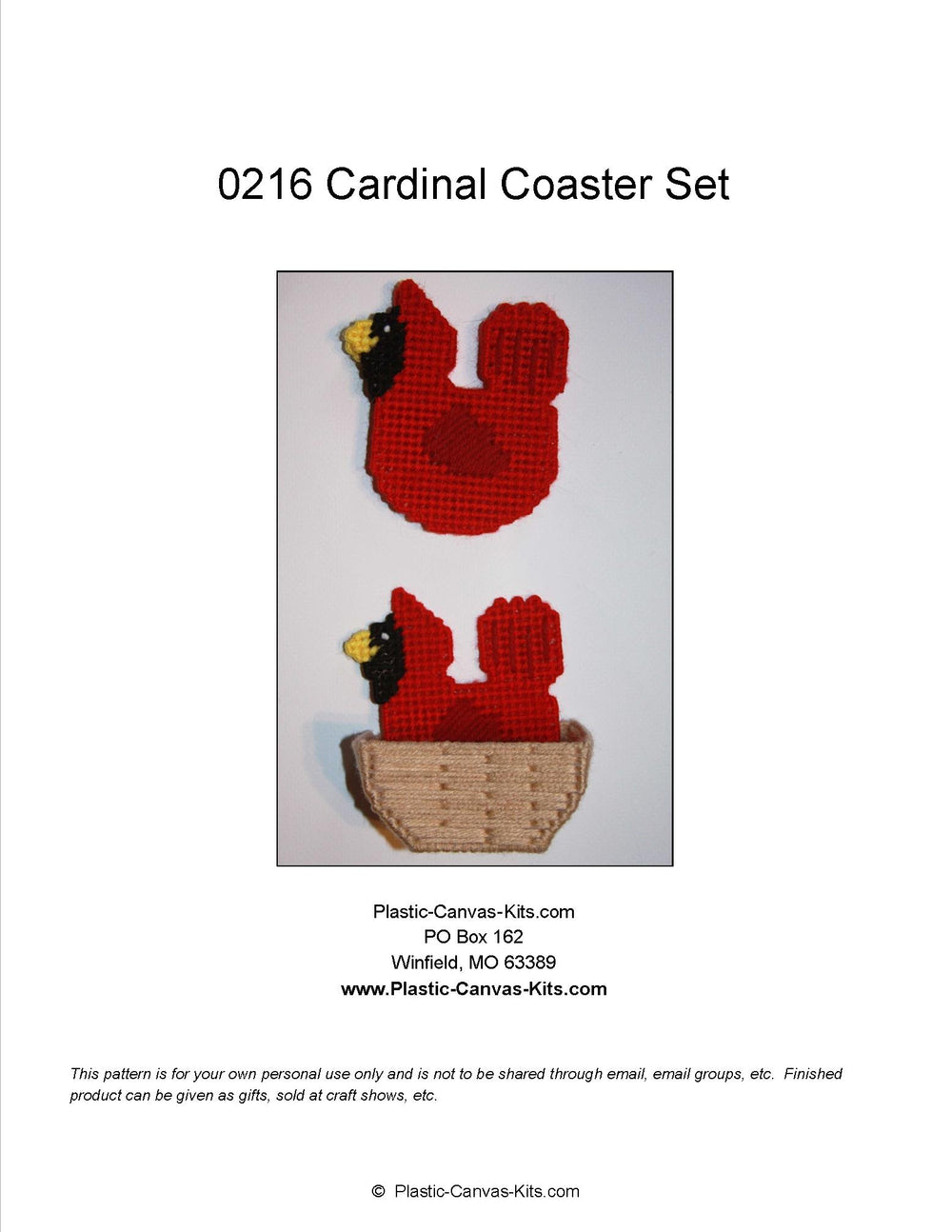 Cardinal Coaster Set