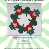 Leprechauns and Shamrocks Wreath