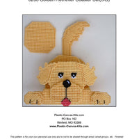 3-D Golden Retriever Coaster Set