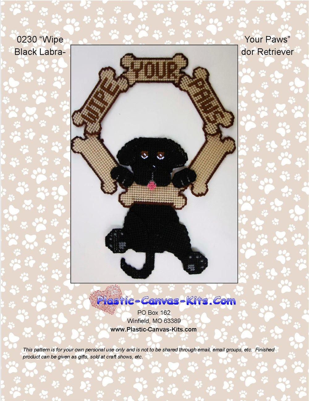 Black Labrador Retriever-Wipe Your Paws