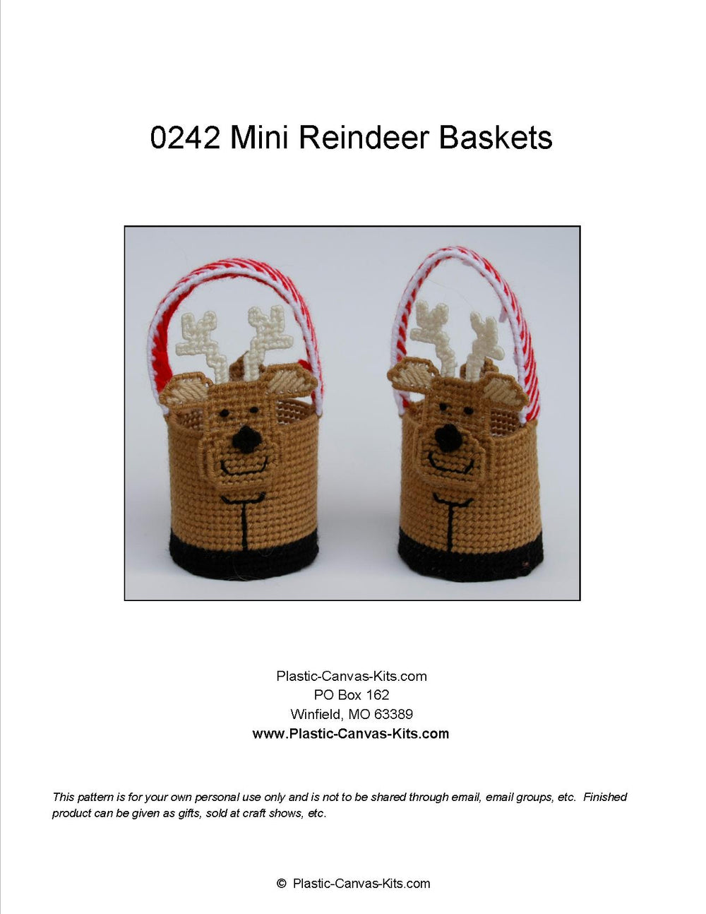 Mini Reindeer Baskets