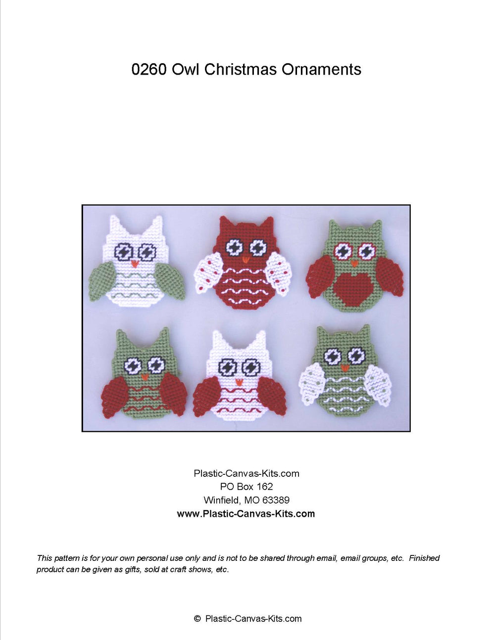 Christmas Owl Ornaments