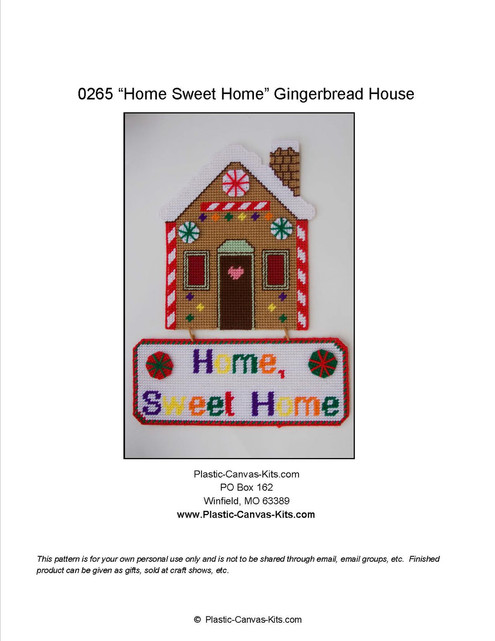 Home, Sweet Home Gingerbread House Wall Hanging