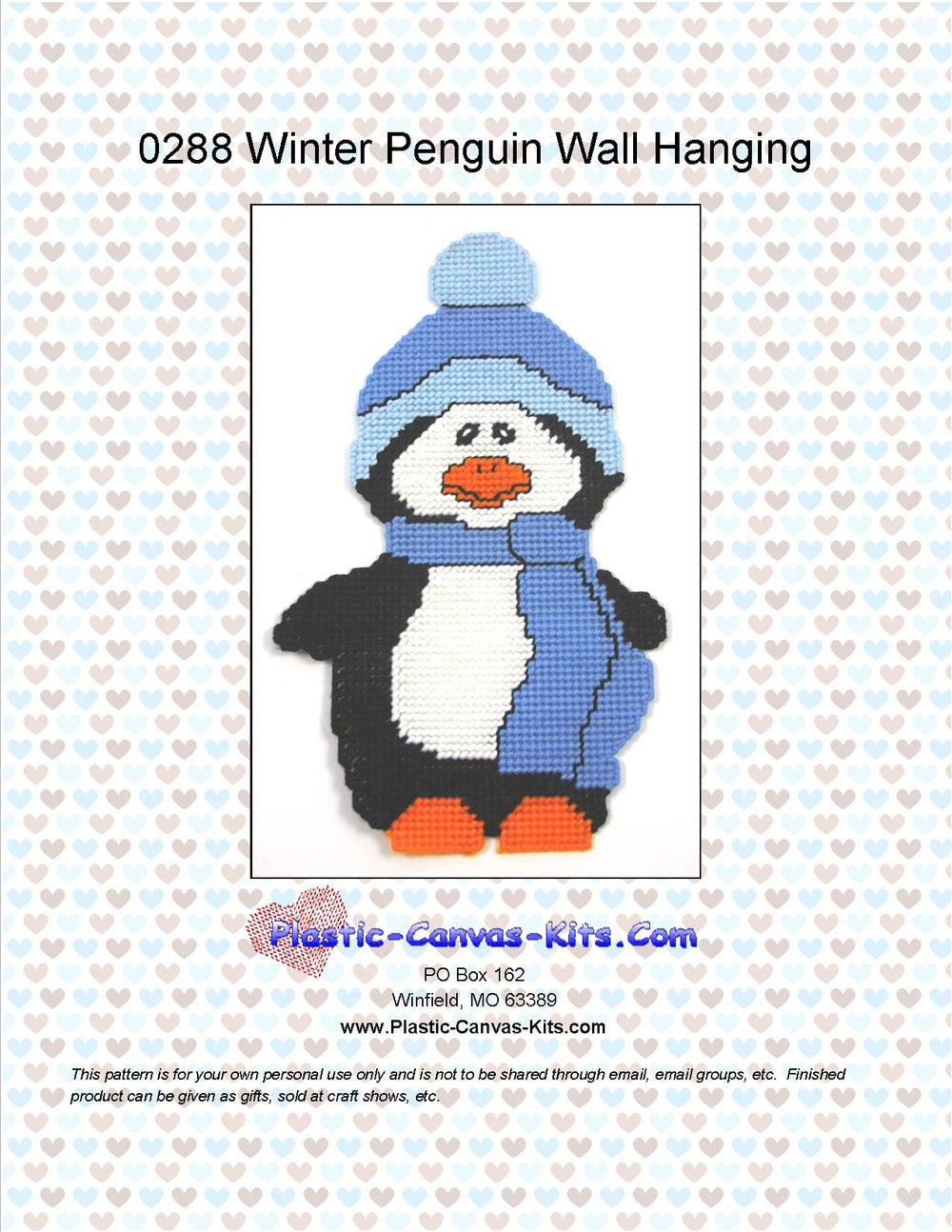 Winter Penguin Wall Hanging
