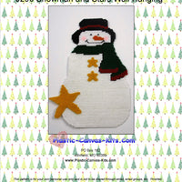 Snowman and Stars Wall Hanging