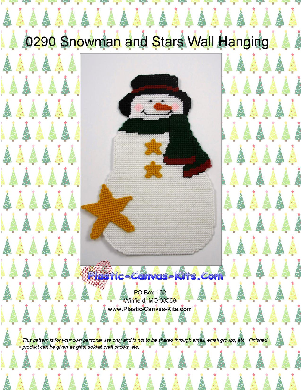 Snowman and Stars Wall Hanging