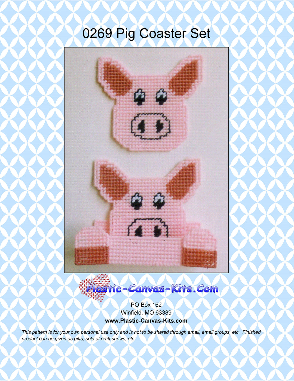 Pig Coaster Set