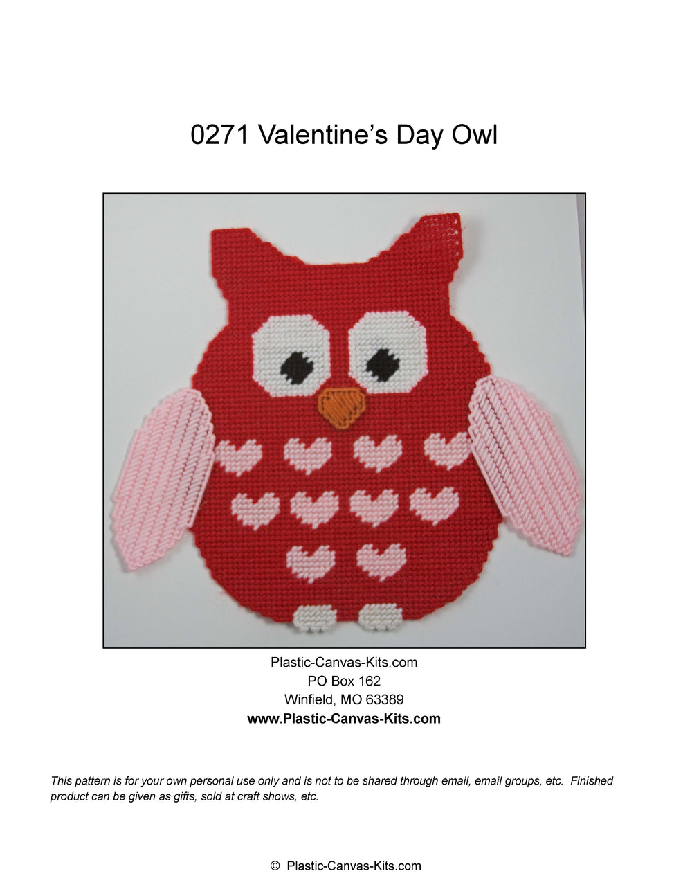 Valentine's Day Owl Wall Hanging