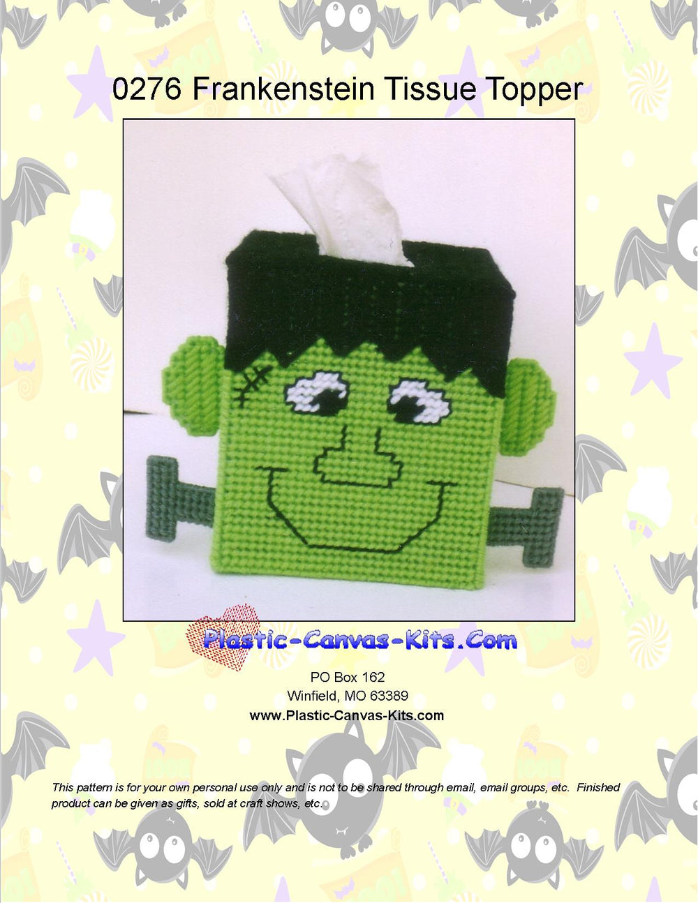 Frankenstein Tissue Topper