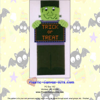 Trick or Treat Frankenstein Door Hanger