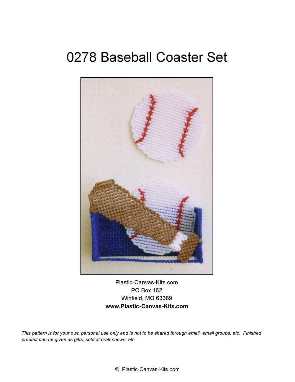 Baseball Coaster Set