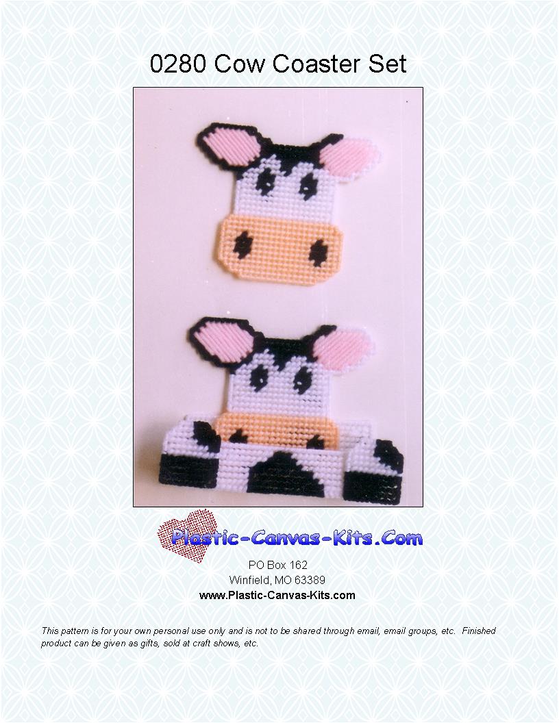 Cow Coaster Set